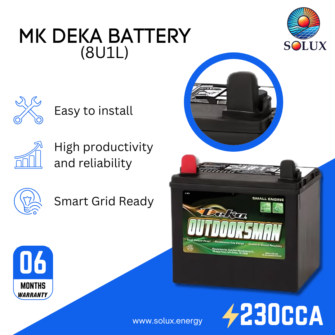 This is an image of MK Deka U1 Battery 12V FLA 8U1L